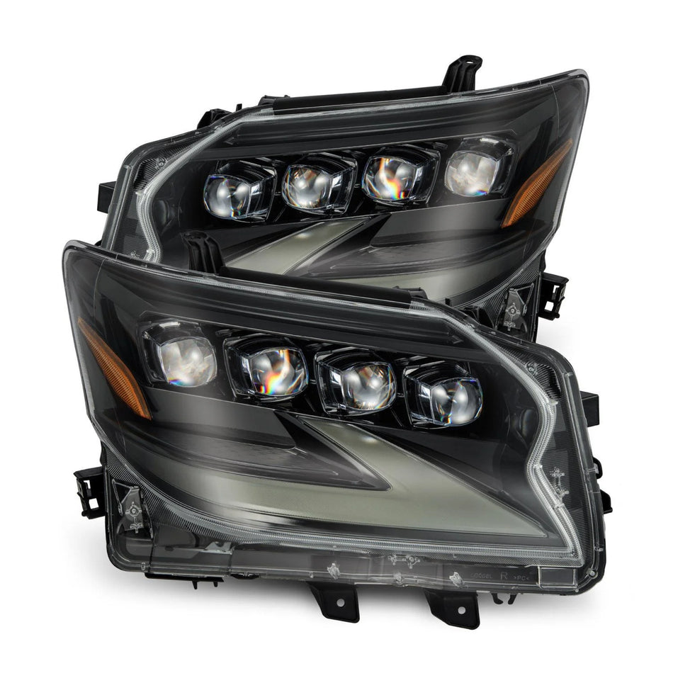 Alpha Rex 14-23 Lexus GX460 NOVA-Series LED Projector Headlights Alpha-Black