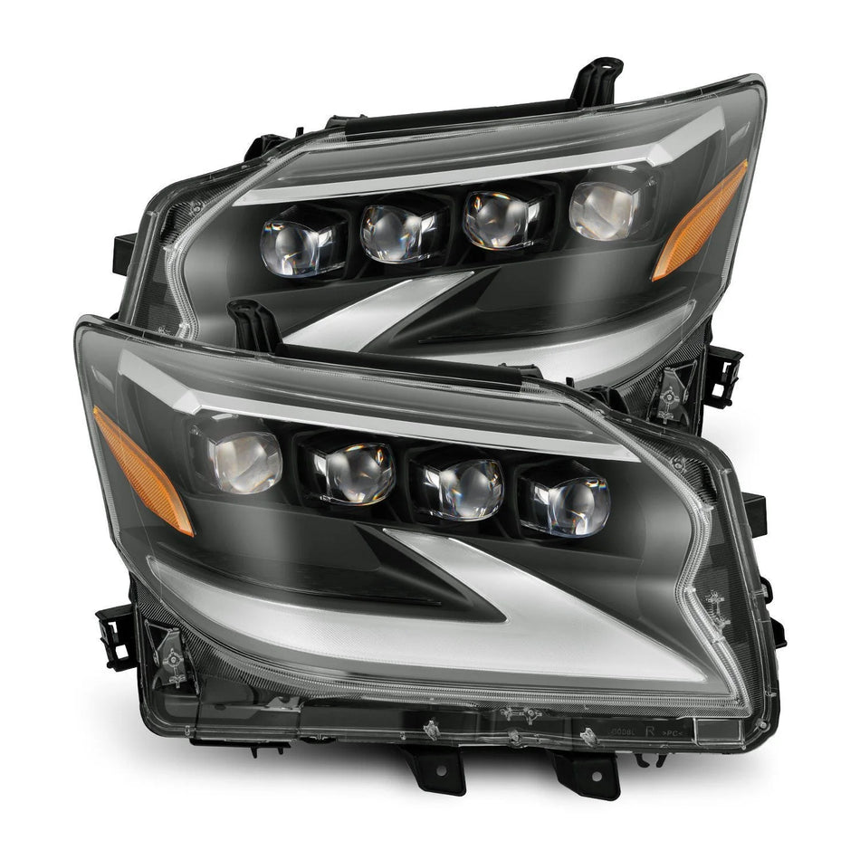 Alpha Rex 14-23 Lexus GX460 NOVA-Series LED Projector Headlights Black