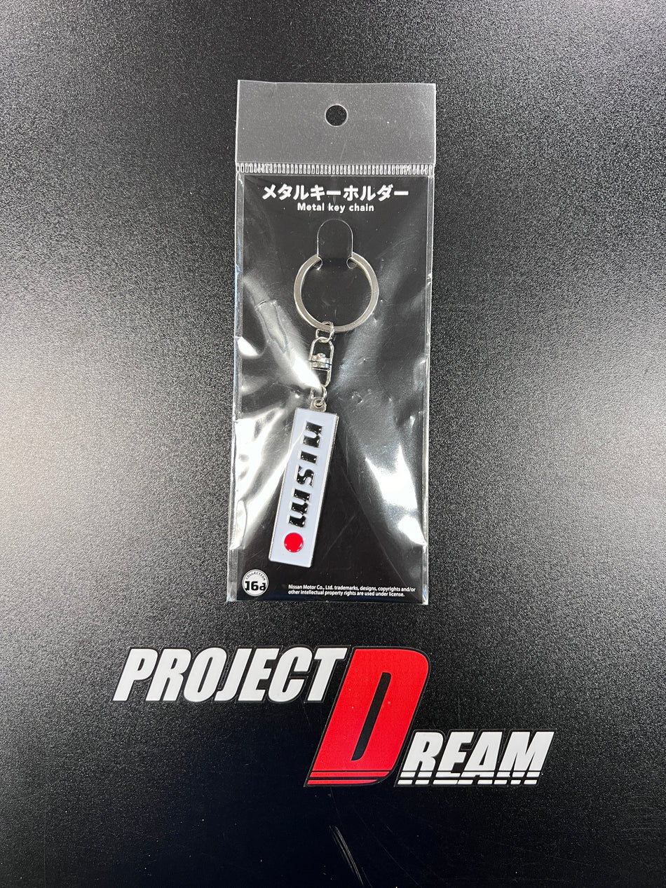 NISSAN NISMO Metal Keychain White